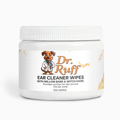 Dr. Ruff Ear Cleaner Wipes (Willow Bark and Witch Hazel)